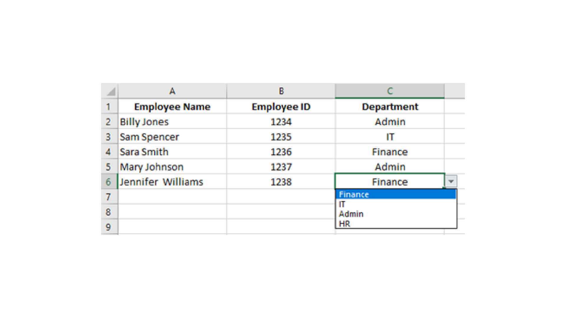 Microsoft Excel başlangıç ​​kılavuzu ekran görüntüsü.
