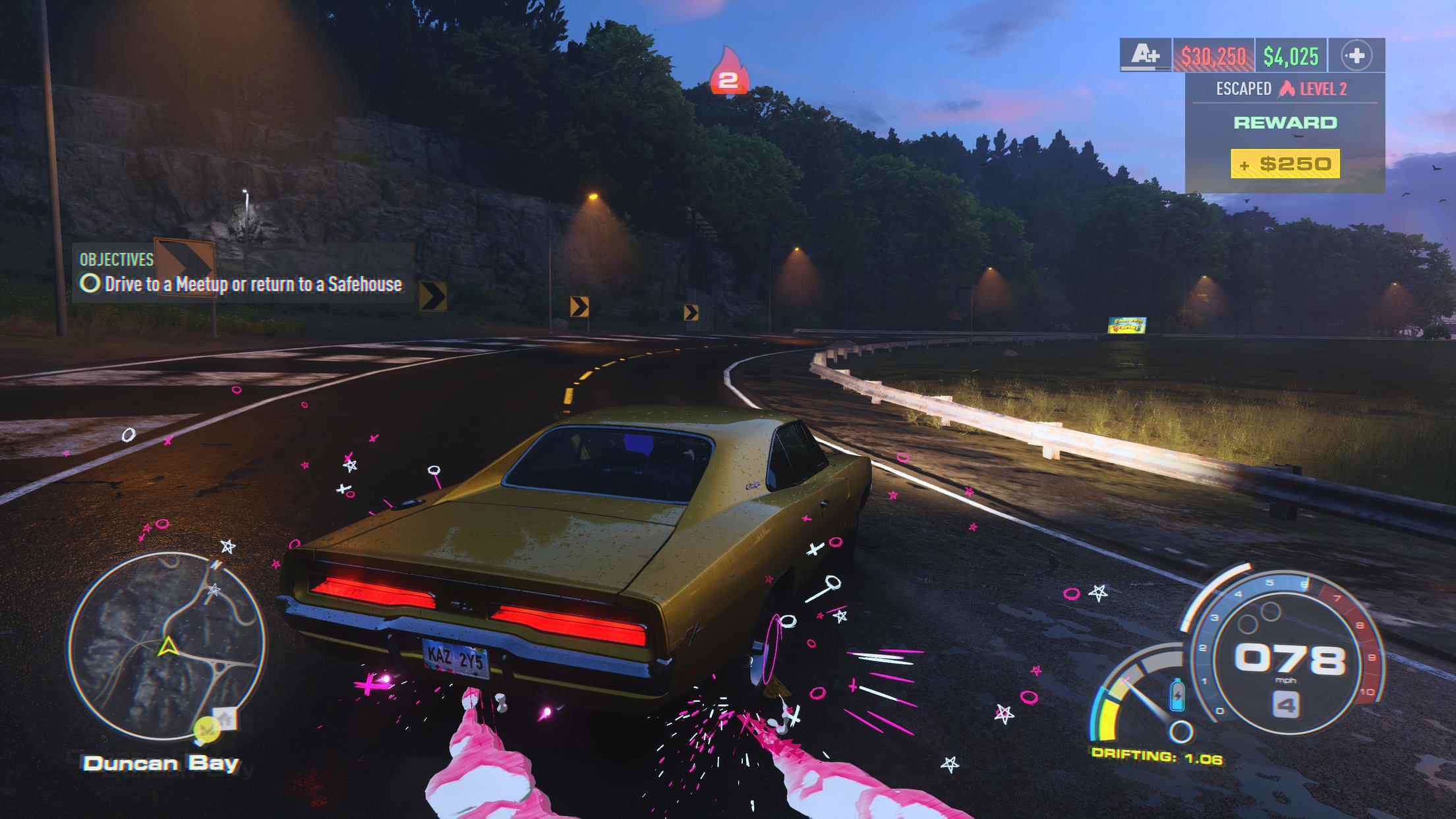 Xbox Series X'te Need for Speed ​​Unbound'dan ekran görüntüsü