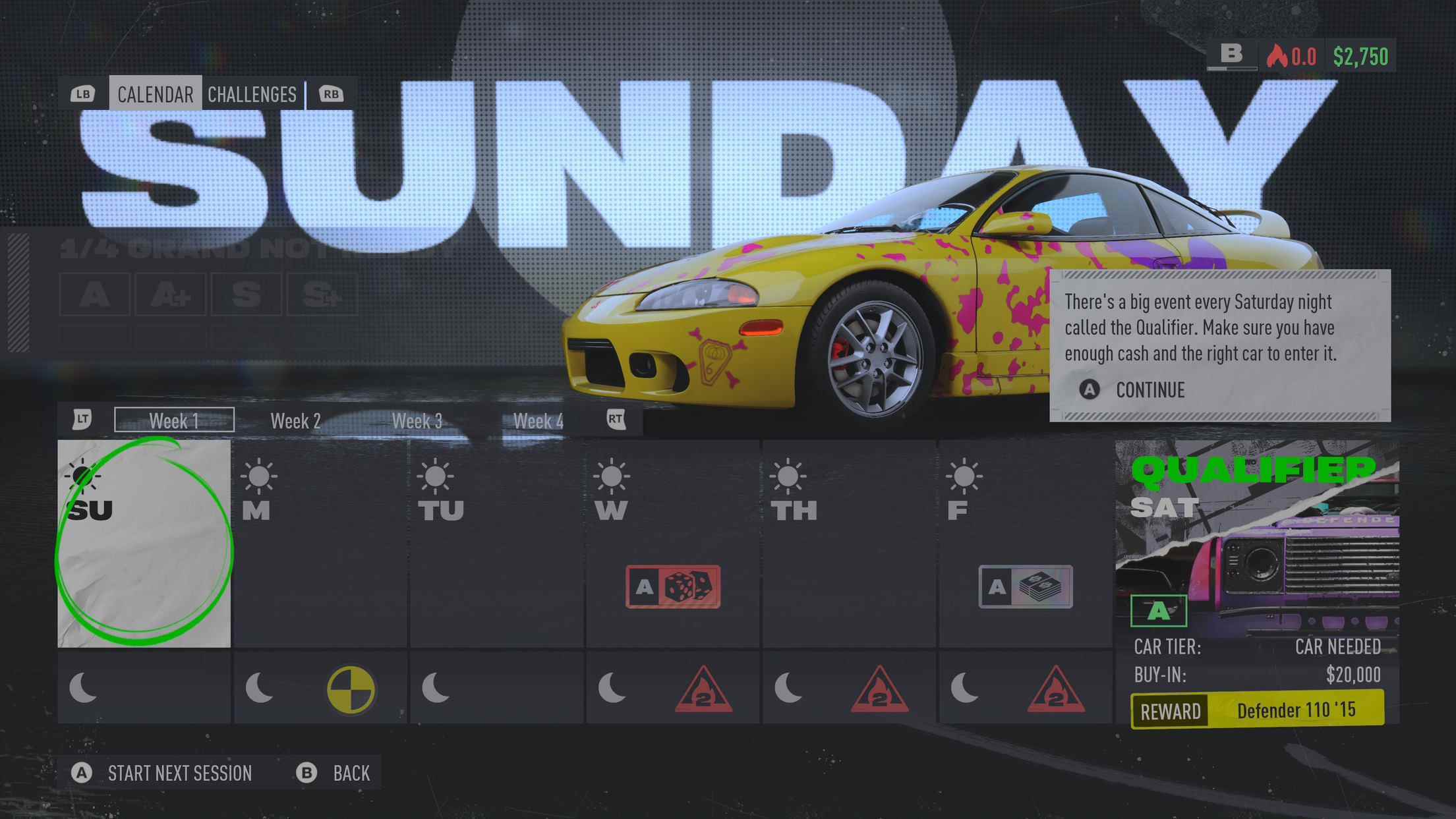 Xbox Series X'te Need for Speed ​​Unbound'dan ekran görüntüsü