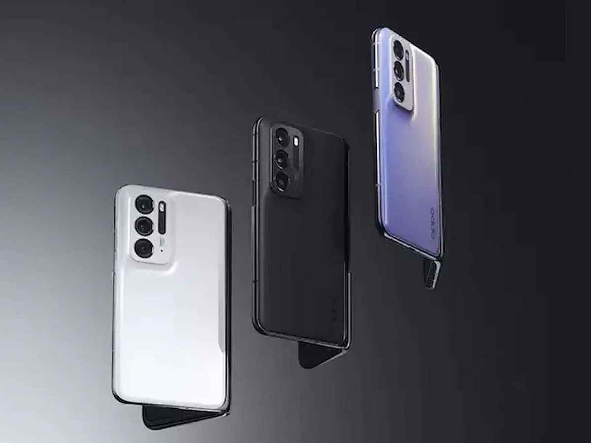 Siyah, Beyaz ve Mor renklerde sunulduğu söylenen Oppo Find N2'nin sızdırılmış görselleri.  - Inno Day 2022, Oppo'nun en yeni katlanabilir akıllı telefonlarını tanıtacağı gelecek hafta için belirlendi