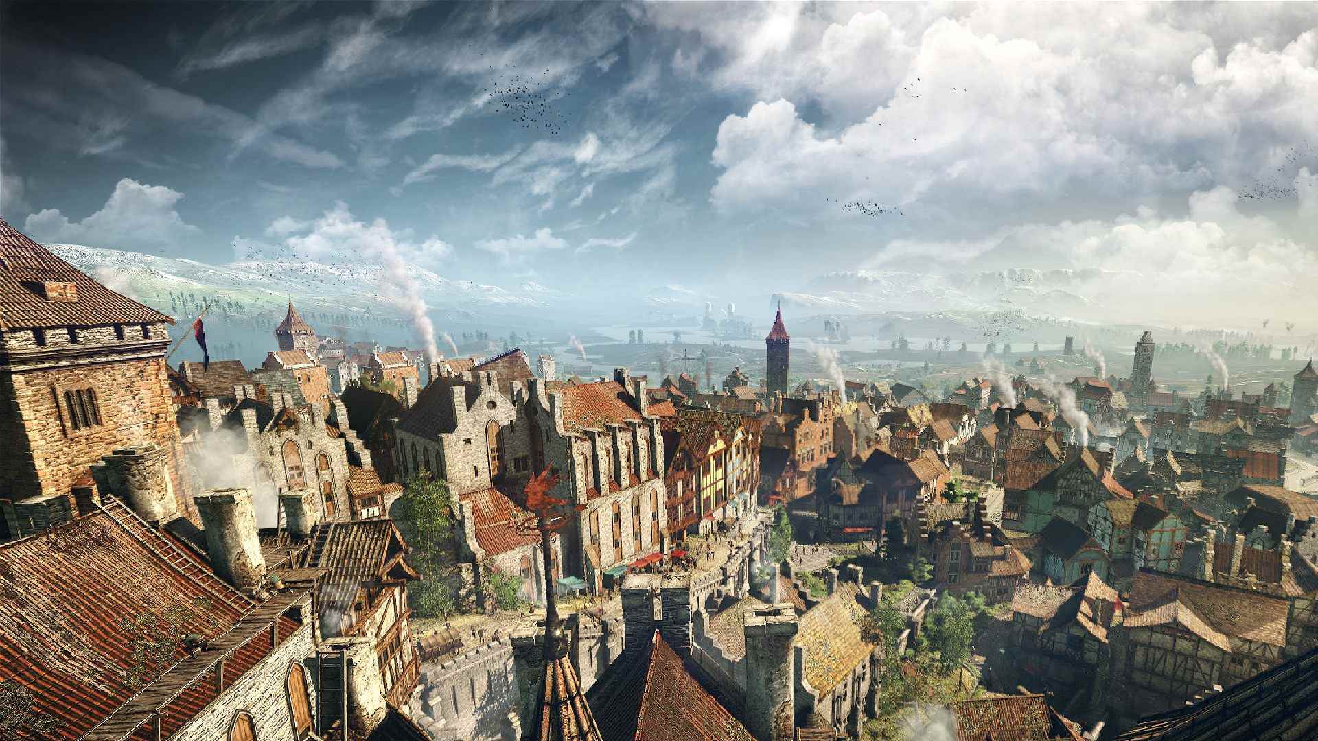 En İyi Witcher 3 ayarları: Şehir manzarasının yüksek görünümü