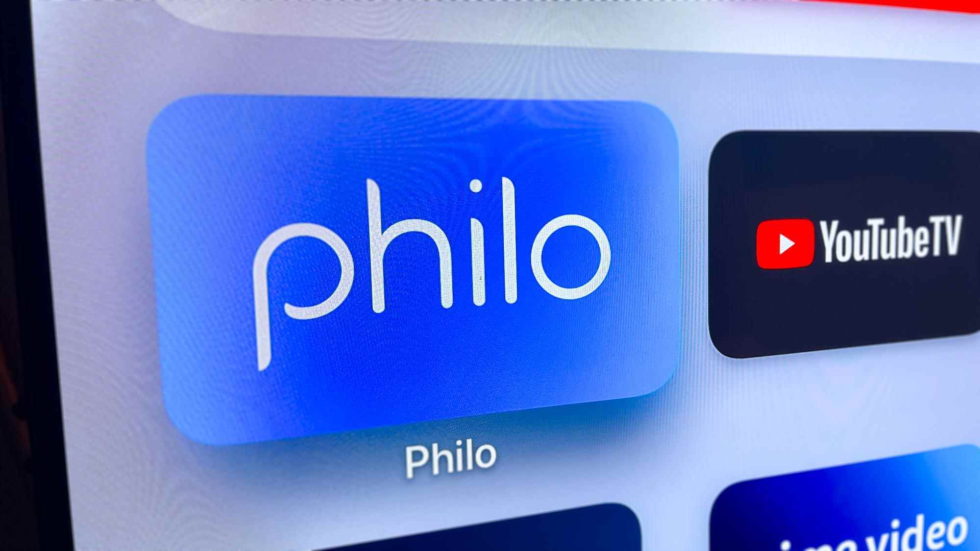 Apple TV'de Philo TV logosu