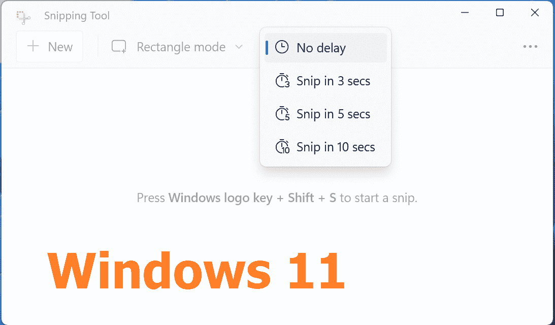 Ekran Alıntısı Aracı Gecikmesi Windows 11