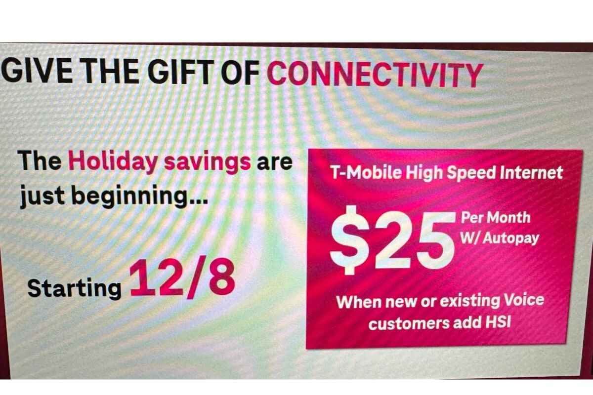 Yeni ve mevcut T-Mobile müşterileri, Noel için ömür boyu büyük bir 5G Evde İnternet indirimi alabilir