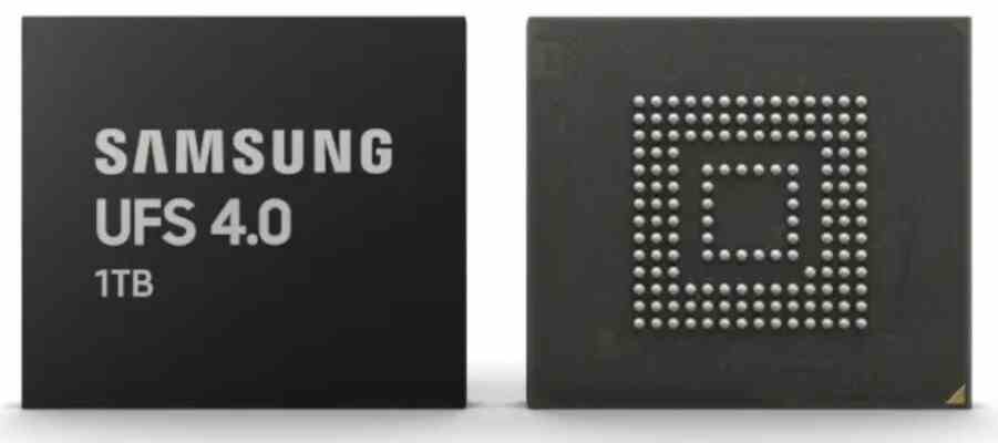 1 TB depolama alanına sahip Samsung'un Evrensel Flaş Depolama 4.0 yongası - 128 GB Galaxy S23'ün daha yavaş UFS 3.1 depolama kullanmasının iyi bir nedeni var
