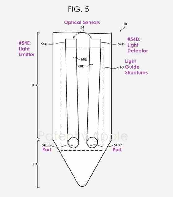 Apple'ın patent başvurusundan görüntü Imagecredit-PatentlyApple - Apple, üçüncü nesil bir Apple Pencil için patent başvurusunda bulundu