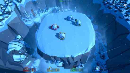 Fall Guys gibi oyunlar: dört kişilik bir ekip karda savaşır