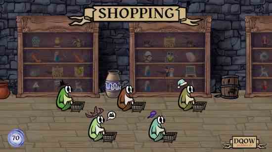 Fall Guys gibi oyunlar: Jackbox Party Pack 9'un bir parçası olan Junktopia'da beş renkli kurbağa yarışıyor