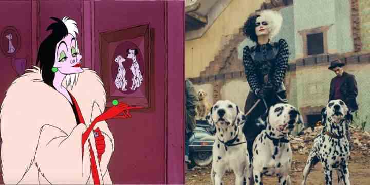 Cruella de Vil animasyonlu ve canlı aksiyon