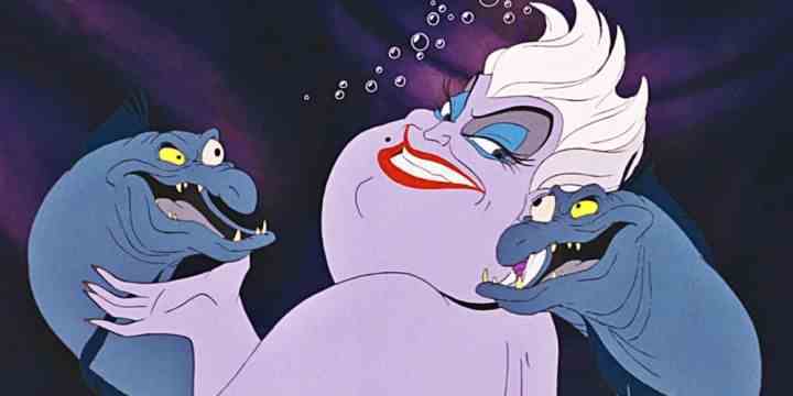 Küçük Deniz Kızı'nda yılanbalığı Flotsam ve Jetsam ile Ursula