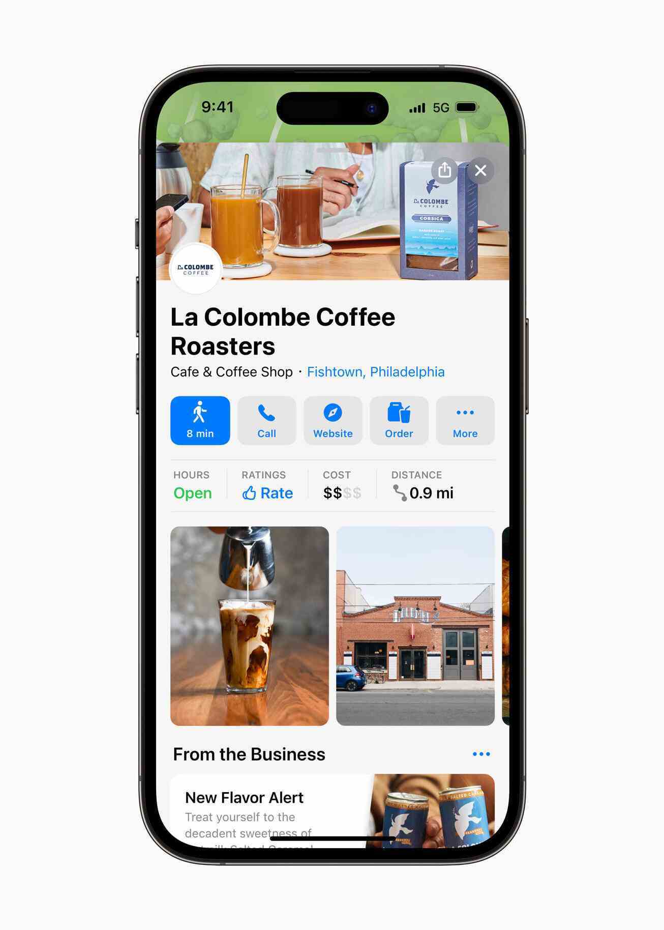 Bu kafenin kartında bir sipariş düğmesi var - Apple, Haritalar'a tüketicilerin işlerini halletmesine büyük ölçüde yardımcı olacak heyecan verici yeni bir özellik ekliyor