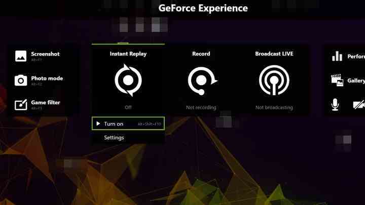 oyun geforceexperience02'yi kaydetmek için nvidia shadowplay'i kullanın