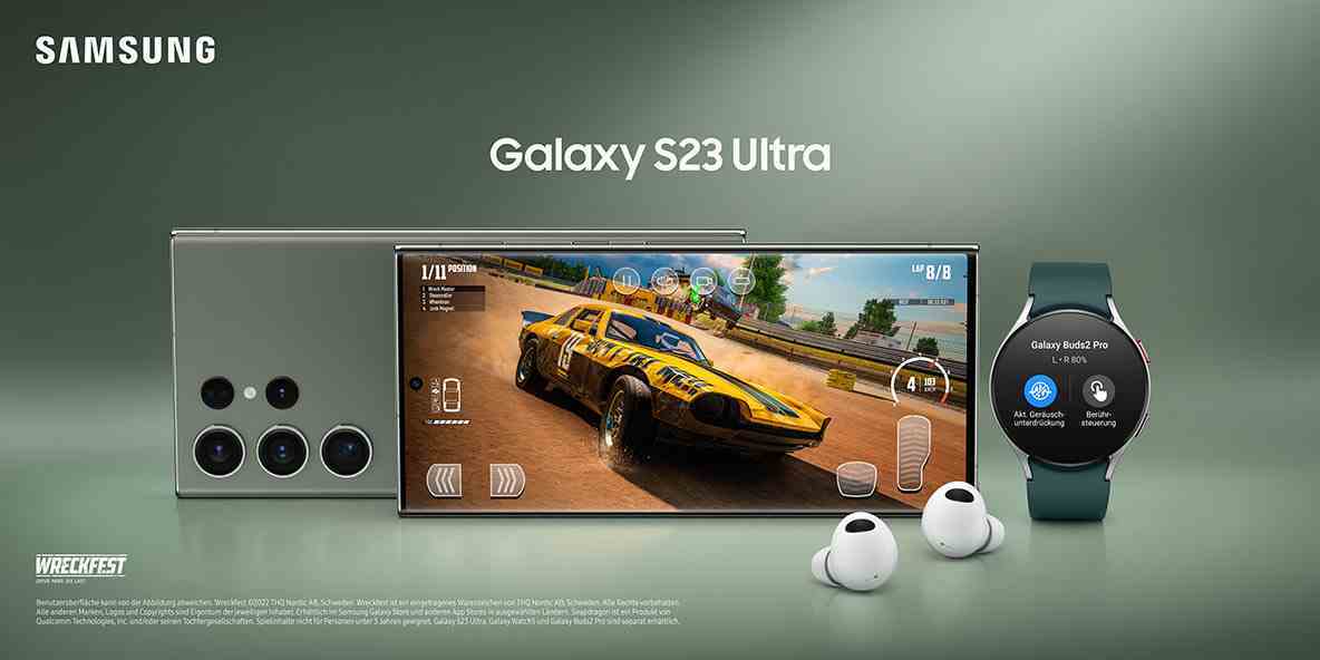Sızan bir pazarlama görselinde Samsung Galaxy S23 Ultra'nın görseli