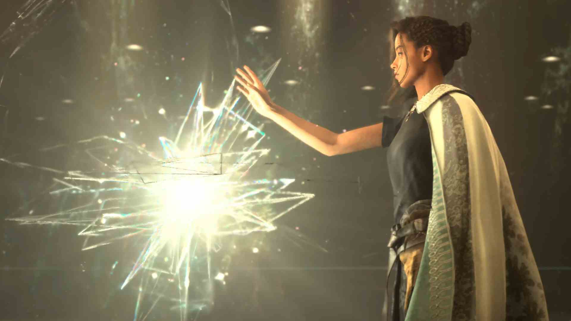 En İyi Forspoken ayarları: Oyunun kahramanı Frey, bir beyaz sihirli ışık küresi kullanıyor
