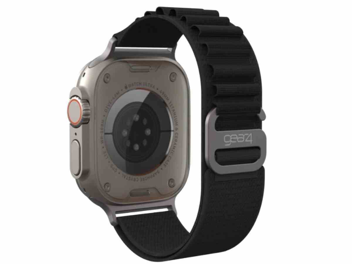 Kumaş ilmeklere takılan benzersiz kanca tasarımını görebilirsiniz.  - Apple Watch, Zagg'in yeni Highland kayışını uygun bir fiyata, stilden ödün vermeden alıyor