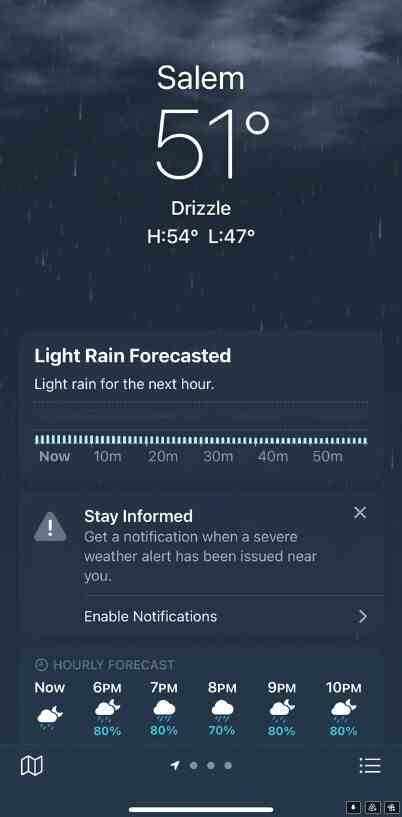 iOS yerel hava durumu uygulaması - Apple'ın Dark Sky hava durumu uygulaması bu geceden sonra gitti;  aynı verilere nasıl erişebileceğiniz aşağıda açıklanmıştır