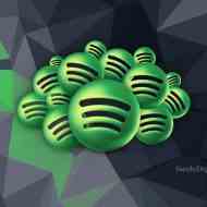 Siyah arka planda Spotify logosu