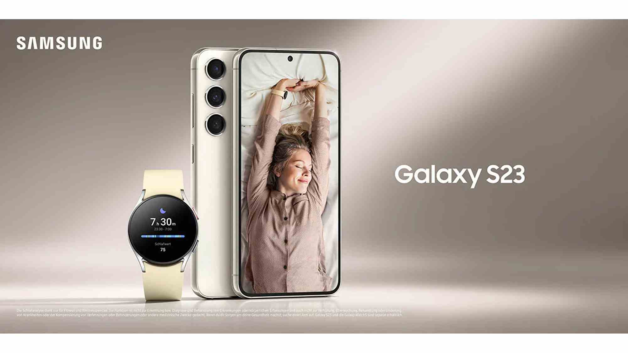 Samsung Galaxy S23 Cotton Flower, Galaxy Watch 5 ile basın görselini sızdırdı |  Kaynak: WinFuture