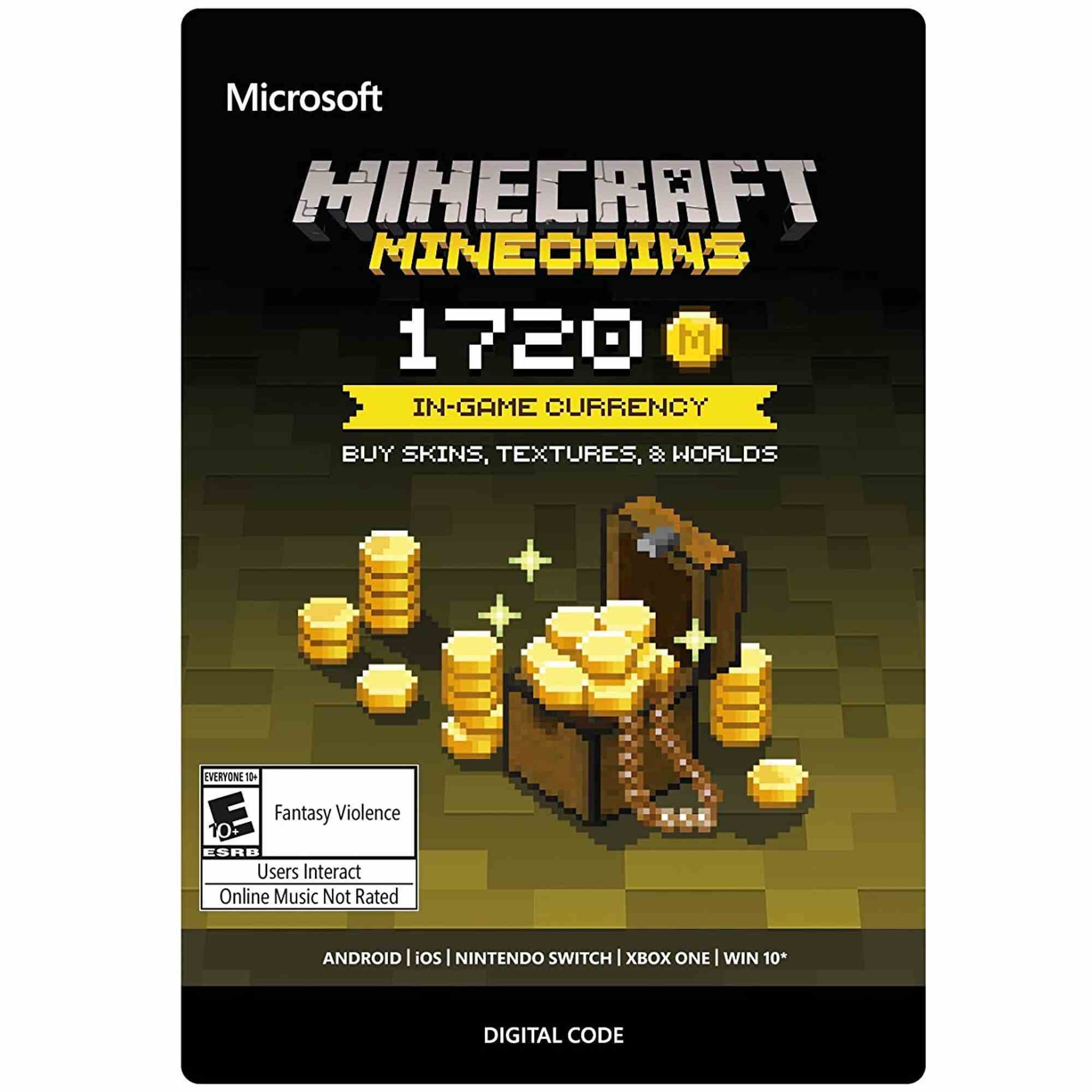 Minecraft Minecoins hediye kartı.