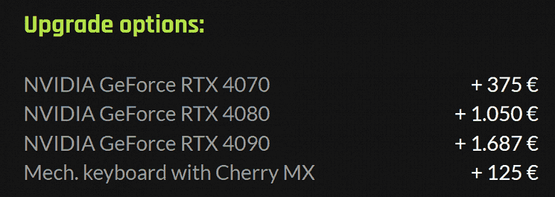 Mobil GeForce RTX 4090 masaüstünden daha mı pahalı?  RTX 4050'ye göre kart ek ücreti 1600 Euro'yu aşıyor
