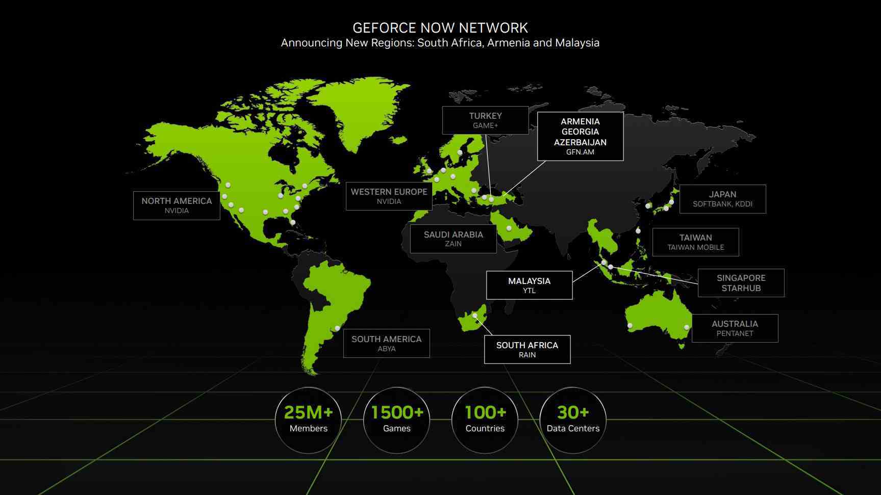 NVIDIA GeForce Now yeni bölgeleri duyuruyor