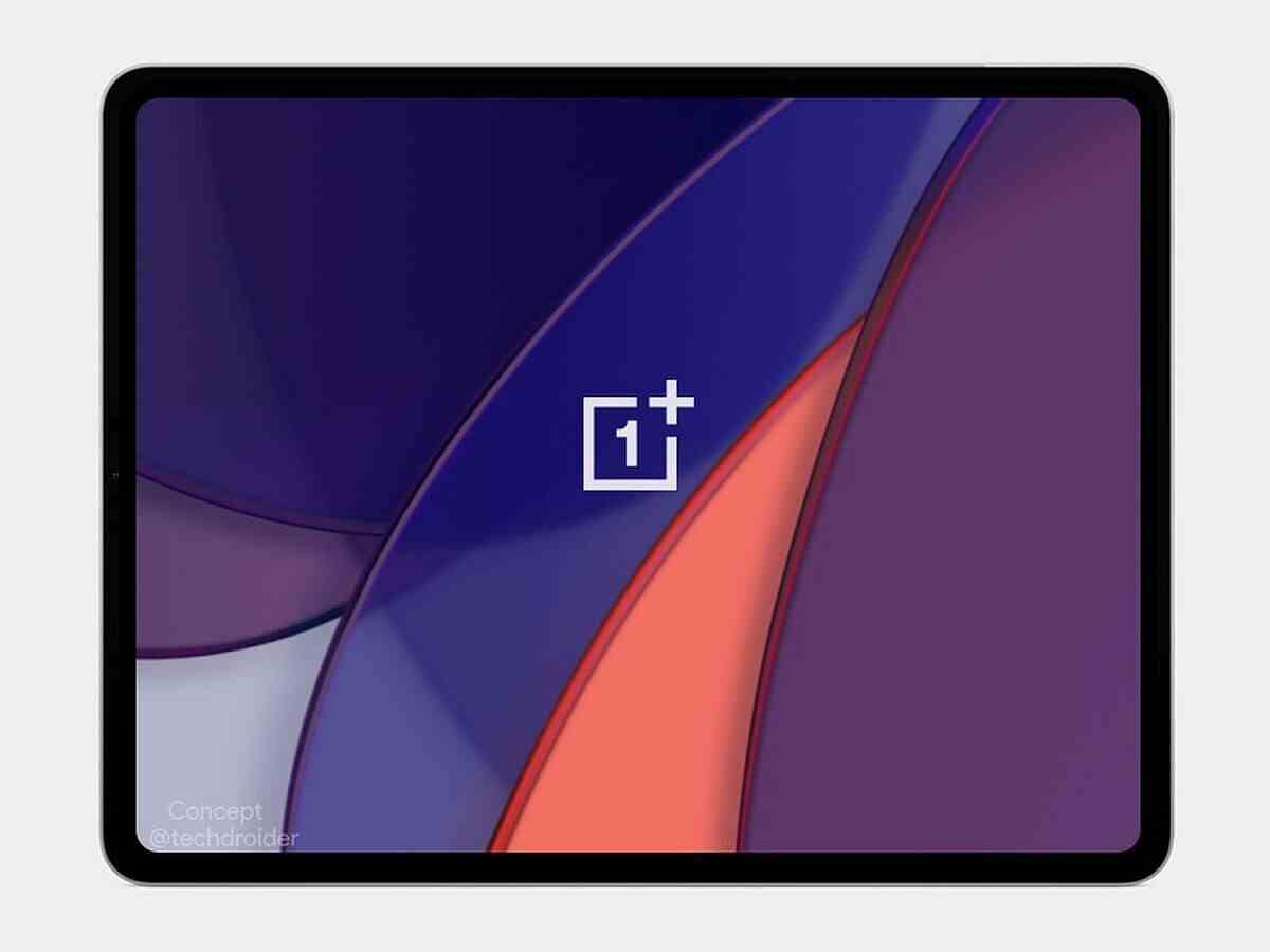 @techdroider'in izniyle OnePlus Pad'in konsept görüntüsü.  - OnePlus, 