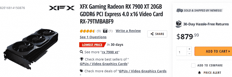 Radeon RX 7900 XT önerilen fiyatın altında zaten satışta