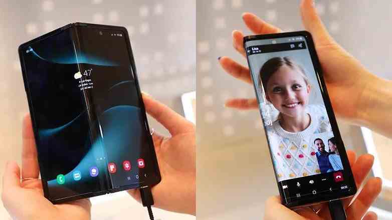 Samsung Galaxy Katlanabilir 360 derece esnek ekran ve menteşe
