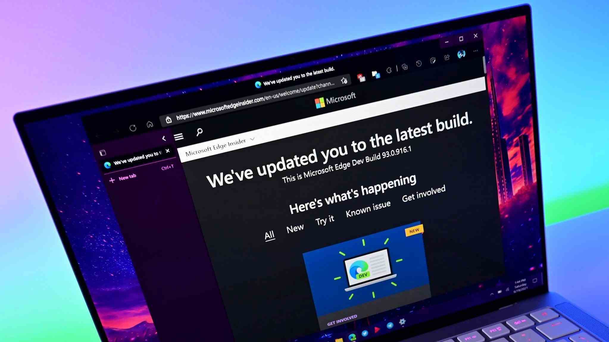 Microsoft Edge güncelleme sayfası