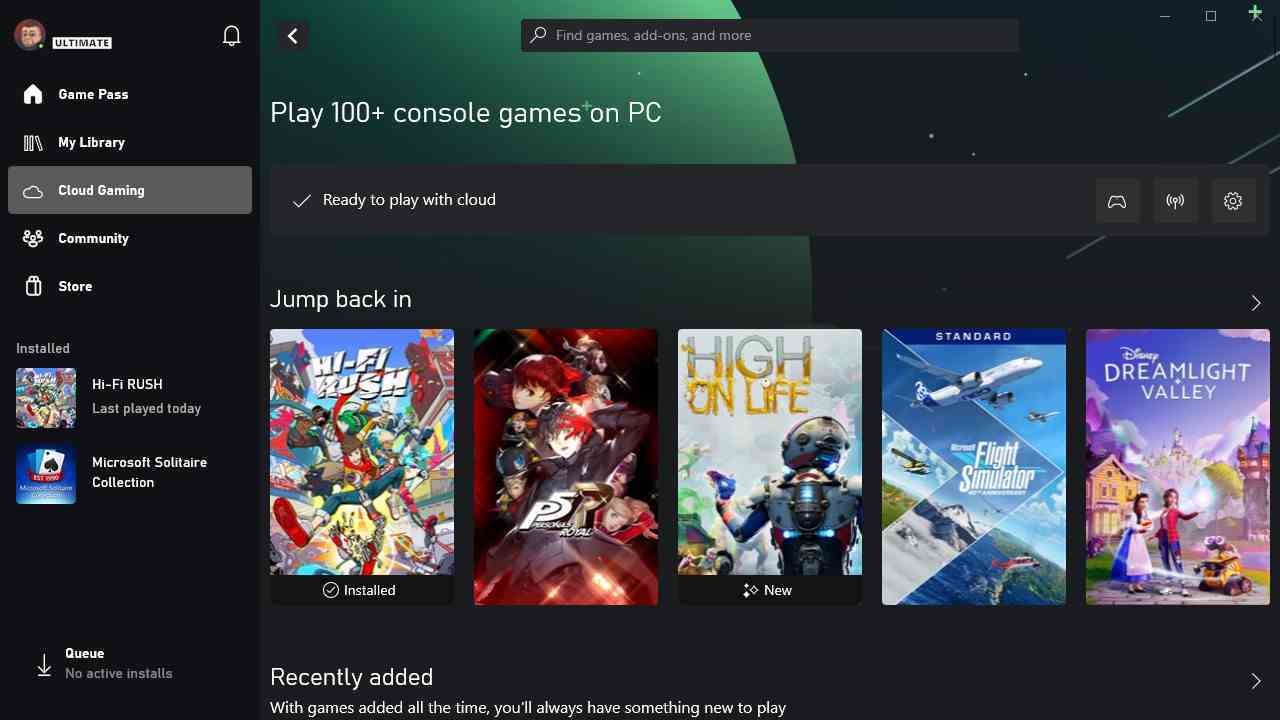 Game Pass Ultimate ile PC'de Xbox Bulut Oyun