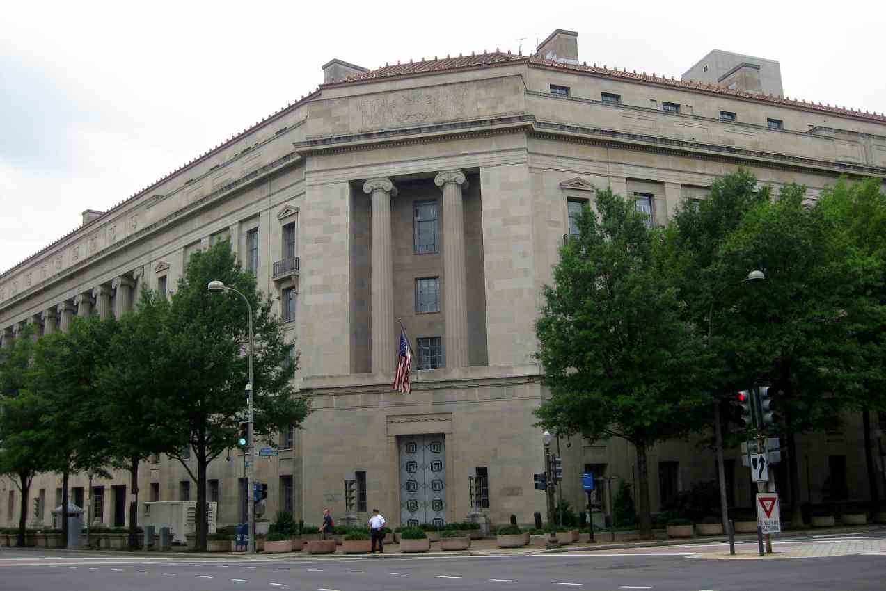 ABD Adalet Bakanlığı'nın genel merkezi.