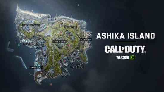 Warzone 2 Ashika Island: Bir adanın üstten bir haritası