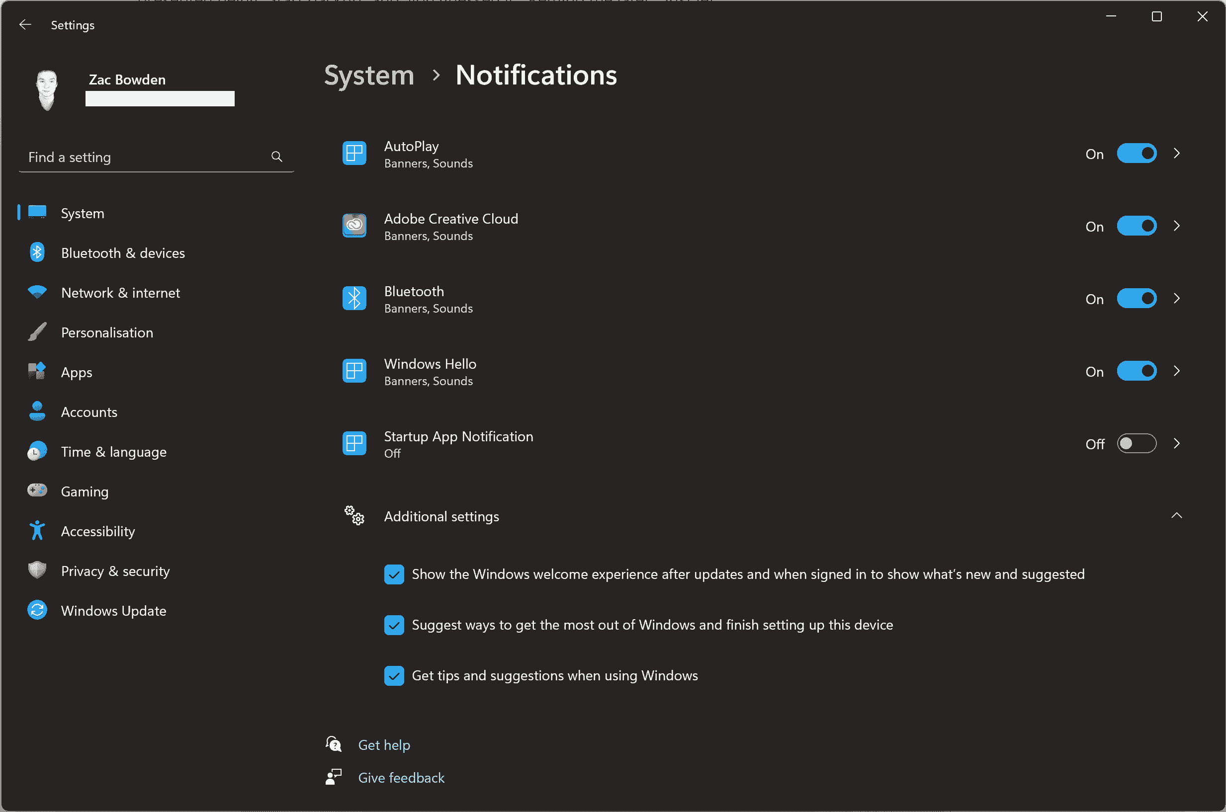 Windows 11 komut istemi ayarları