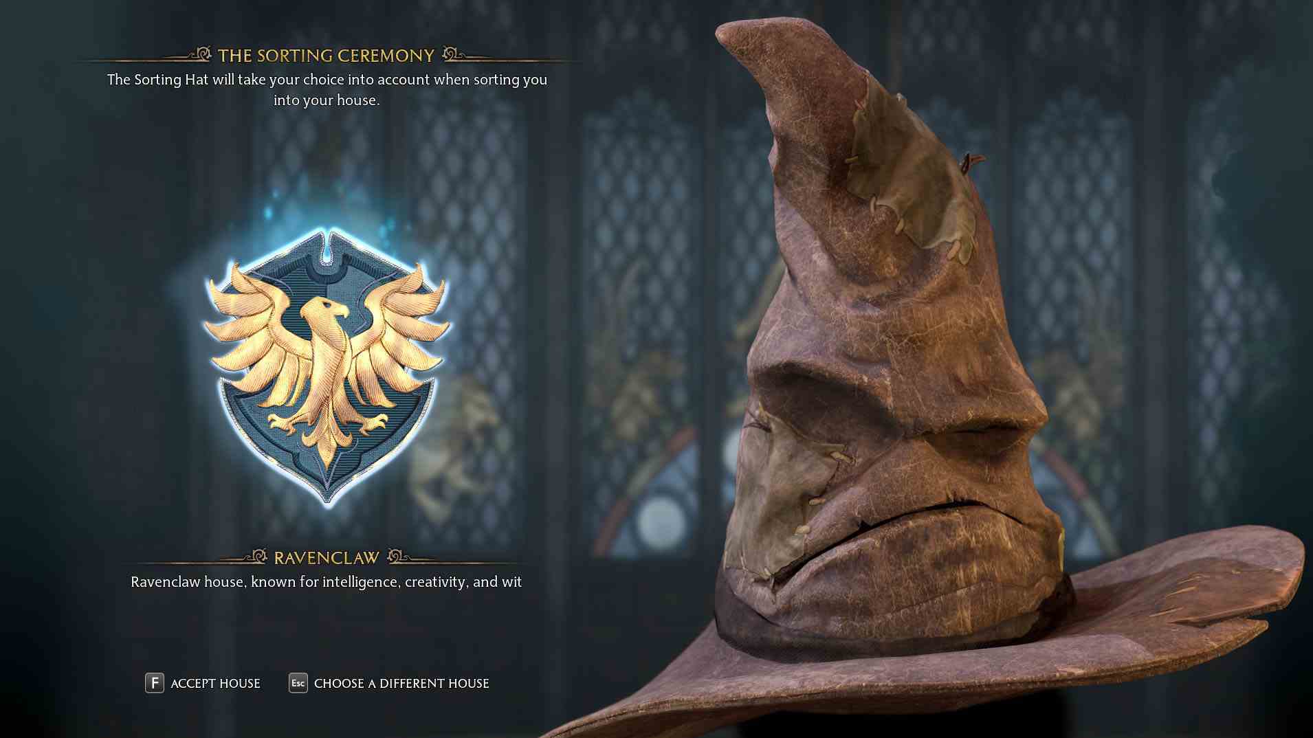Hogwarts Legacy seçmen şapkası: Ravenclaw