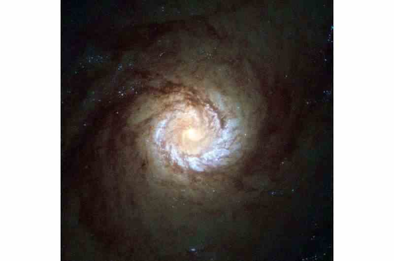 NGC 4303 gökadasının karşıdan görünümü, kollarının aktif yıldız oluşumuyla dolu olduğunu ortaya koyuyor