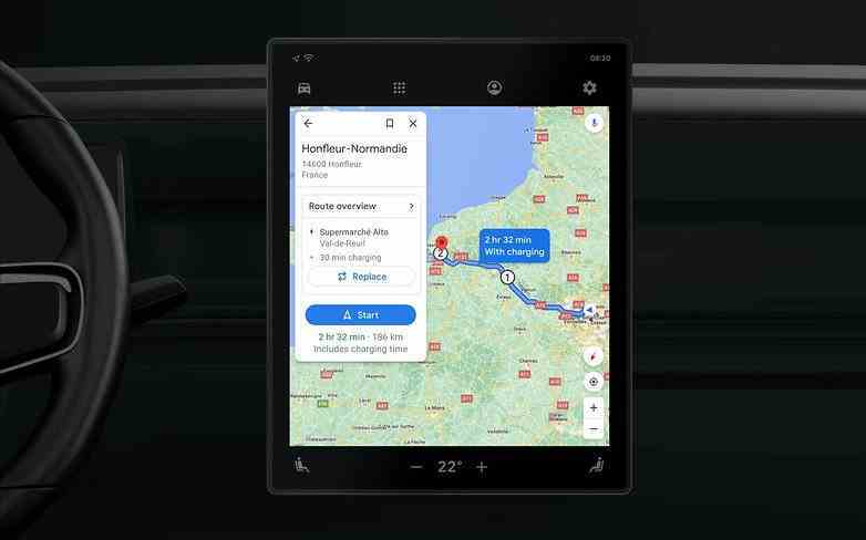 Google Haritalar planlanmış bir rotayı optimize eder.
