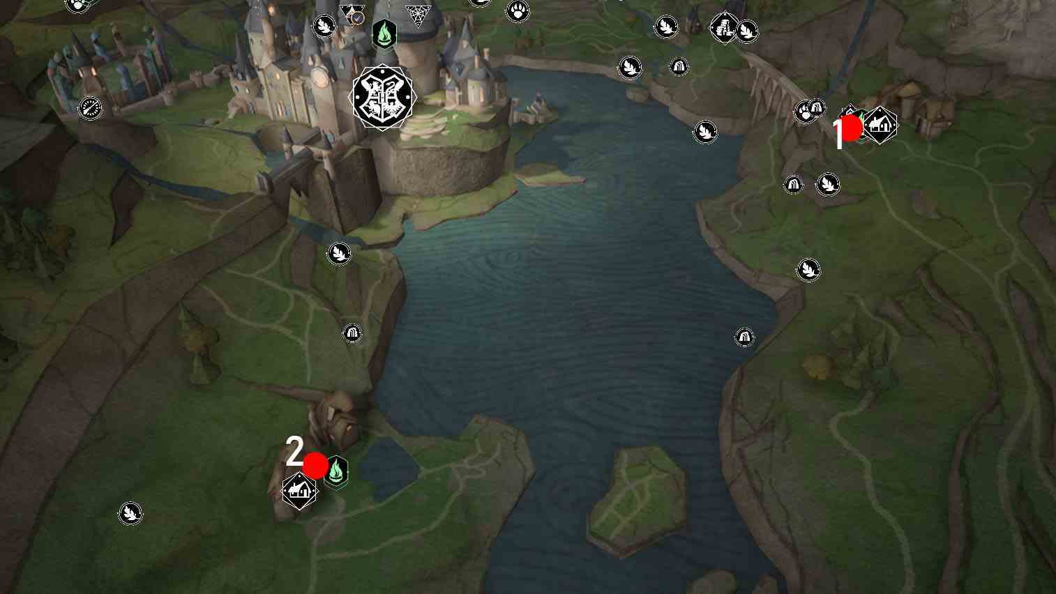 Hogwarts Legacy Demiguise Haritaları Güney Hogwarts Bölgesi