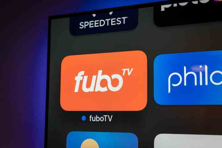 Apple TV'de FuboTV simgesi