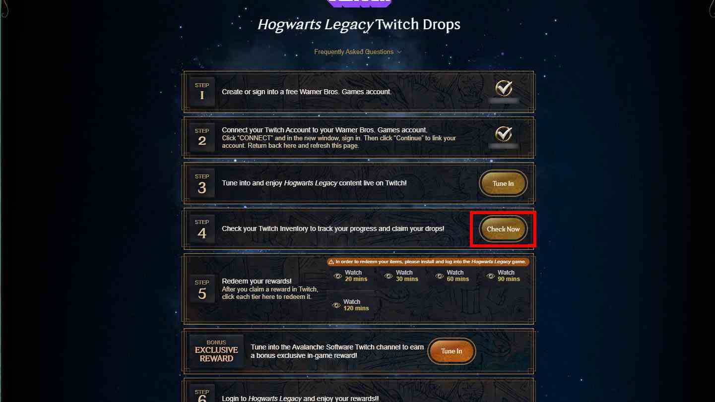 Hogwarts Legacy Twitch Ganimetleri Şimdi Kontrol Edin