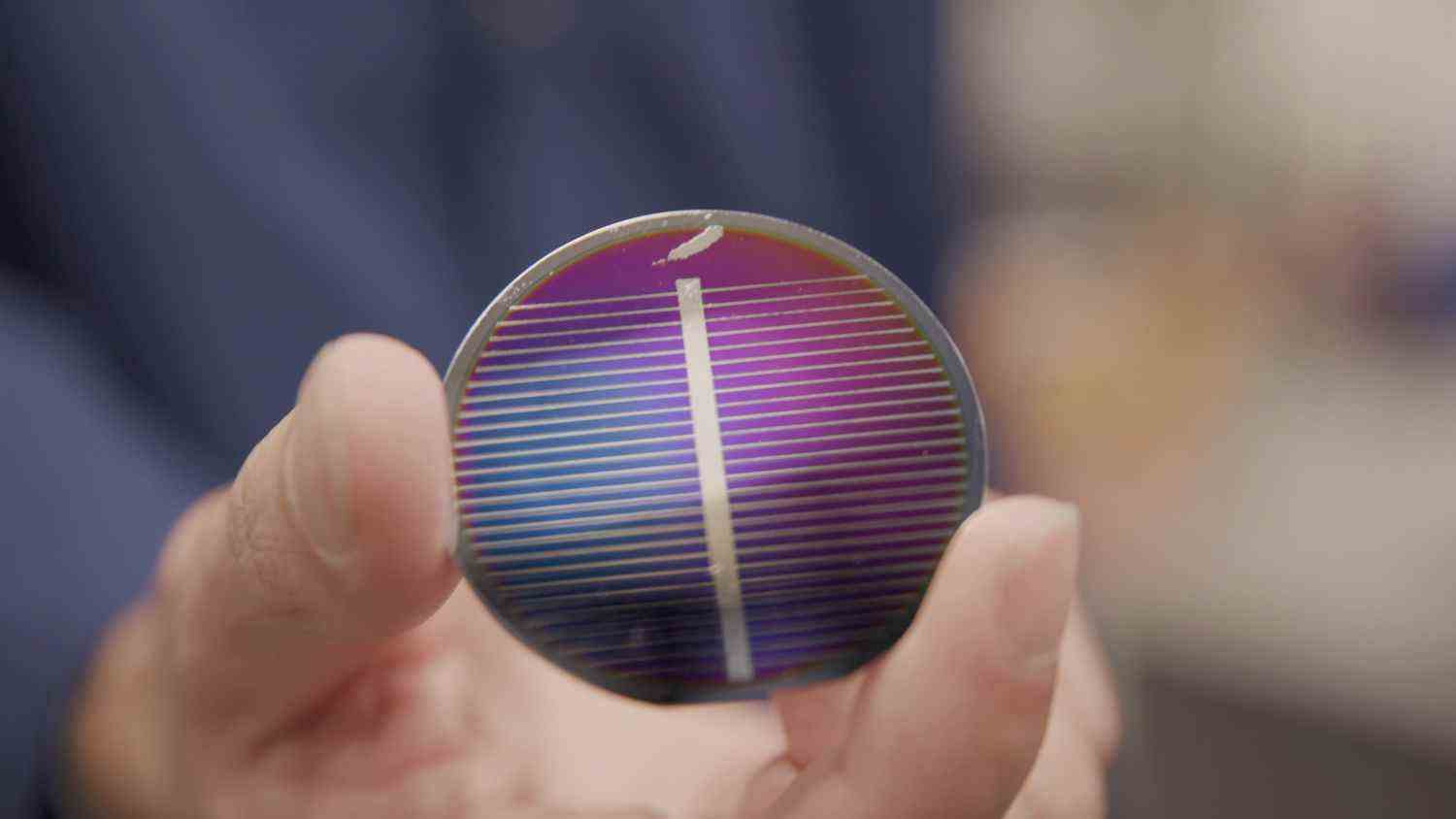 Blue Origin tarafından oluşturulan bir fotovoltaik hücre.