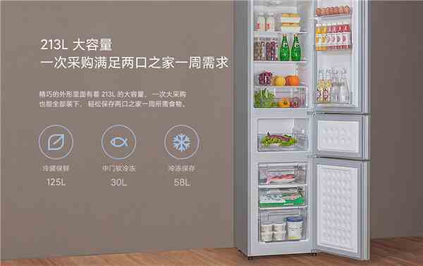 160 dolara modern, enerji tasarruflu üç odacıklı buzdolabı.  Xiaomi Mijia Üç Kapılı Buzdolabı 213L tanıtıldı