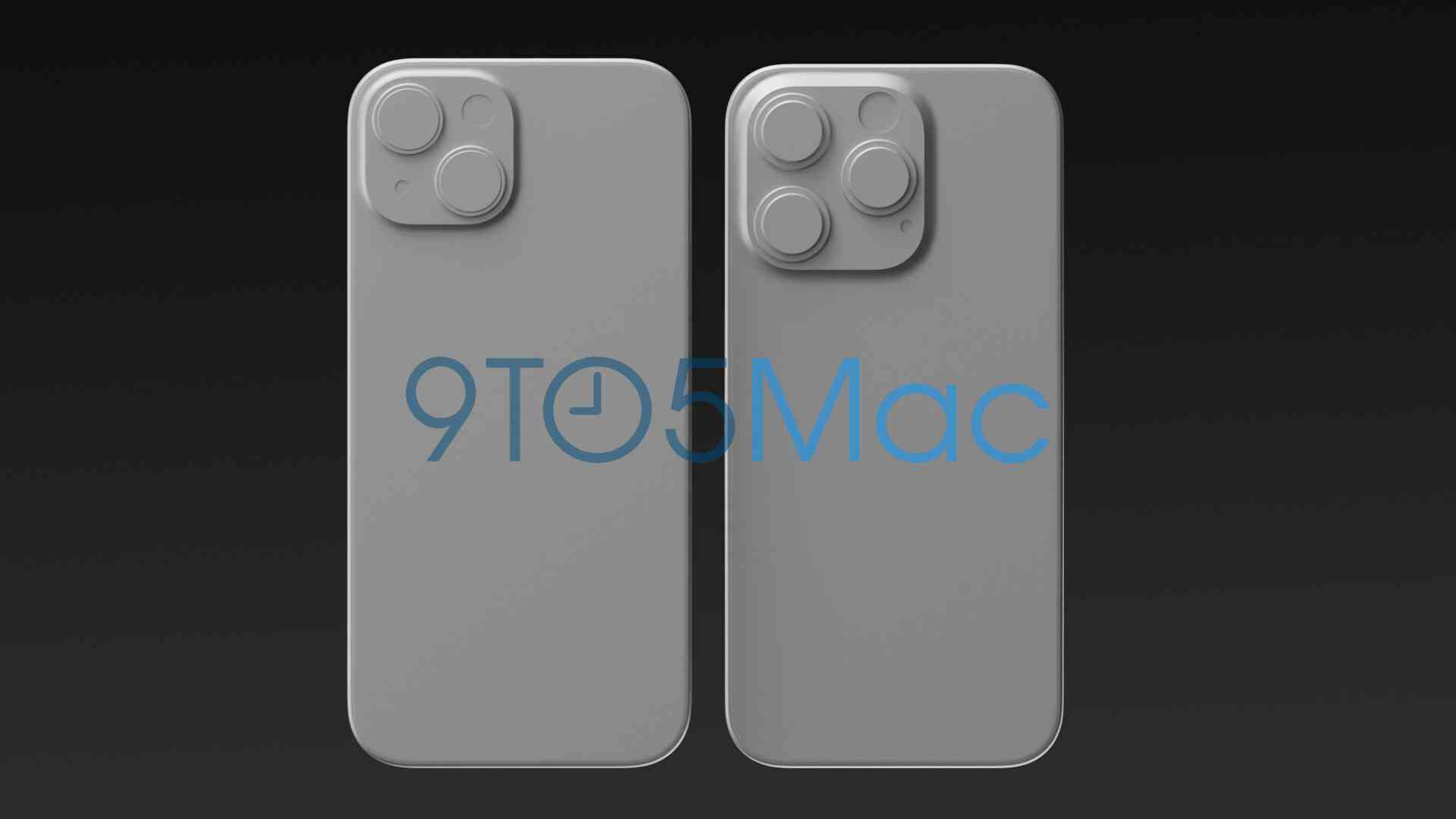 iPhone 15 Pro (solda) ve iPhone 15 (sağda) - iPhone 15, yeni CAD tabanlı görüntülerde tasavvur edildi: Dynamic Island ve bolca USB Type-C