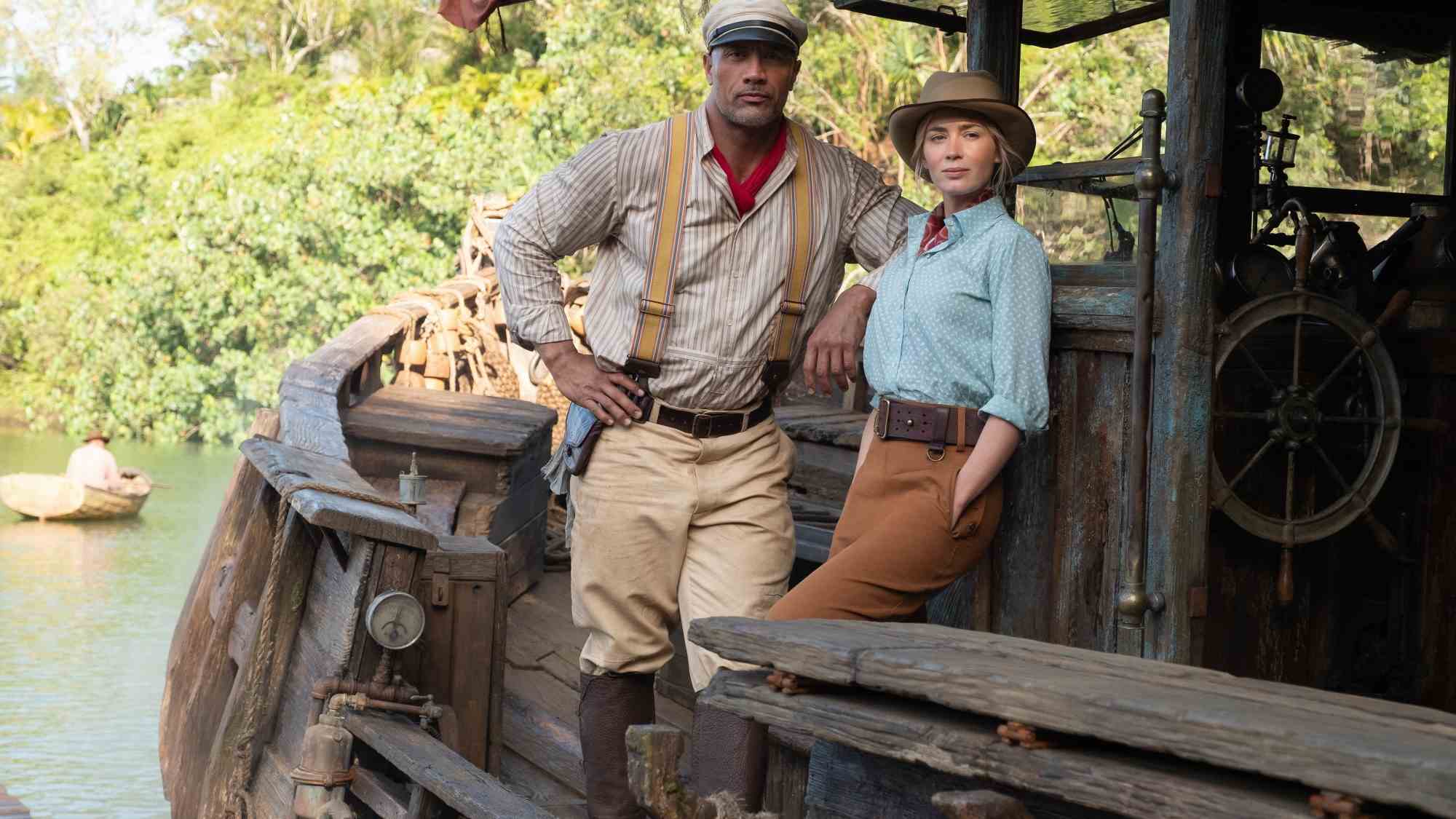 Dawyne Johnson ve Emily Blunt, Disney Plus Premier Access oyunu Jungle Cruise'da