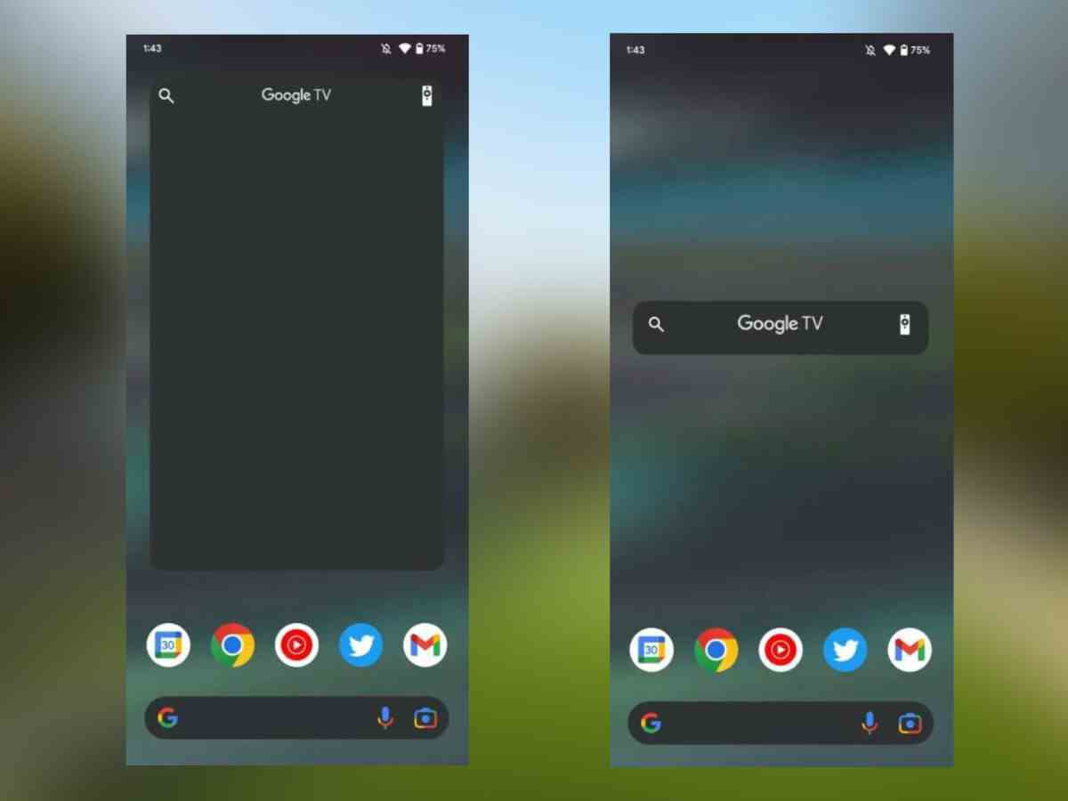 Yaklaşan widget'ların 9to5Google tarafından alınan bazı ekran görüntüleri.  - Google TV kendine bir Android widget'ı aldı.  bir nevi.