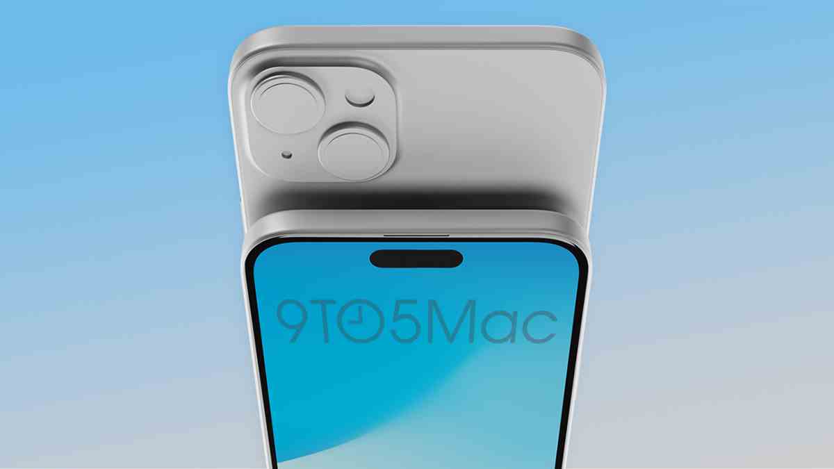 iPhone 15 Plus'ın önünü ve arkasını gösteren resmi olmayan görüntüler