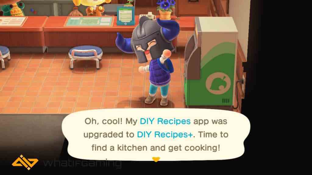 Animal Crossing: New Horizons'ta yemek yapmayı öğrendiği için mutlu bir oyuncu!