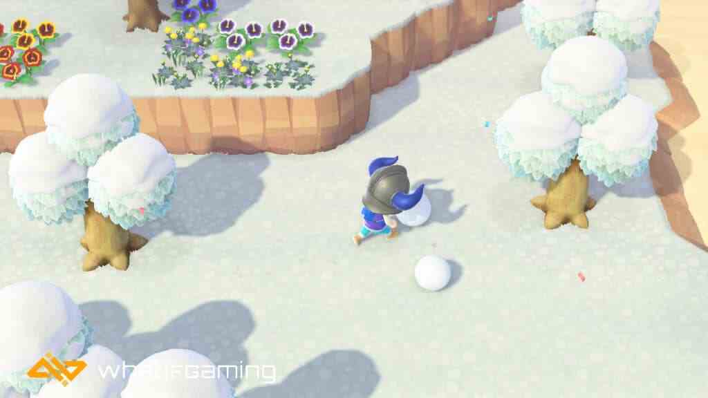 Animal Crossing'de kartopu iten bir oyuncu