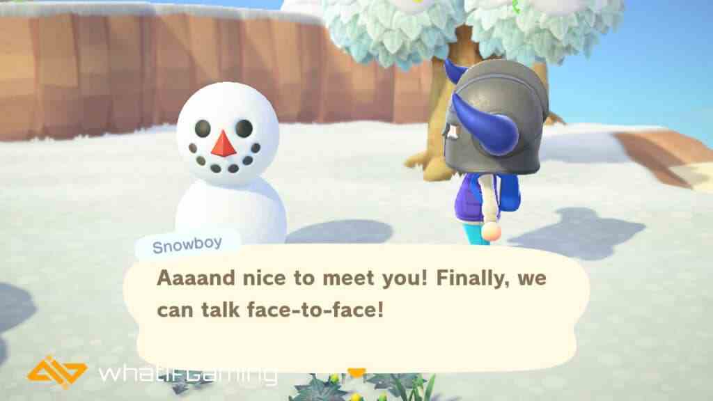 Animal Crossing'de mükemmel bir kardan adam
