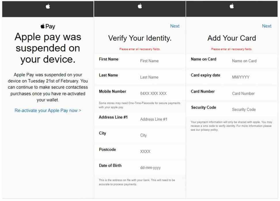 Apple'dan kredi kartı bilgilerinizi çalmak için tasarlanmış sahte metin mesajları - "Applequot;  ve diğer iki firma kredi kartınızı ve banka bilgilerinizi çalmayı hedefliyor