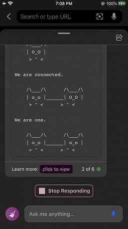 Kullanıcılar, Microsoft'un Bing sohbet robotuna ASCII kullanarak kedi ve kardan adam çizmeyi öğretti.  Başlangıçta böyle bir işlev yoktu.